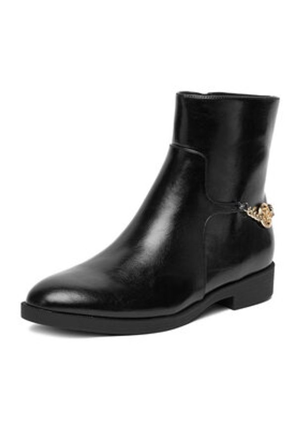 Nine West Botki CEO-RASHA-01 Czarny. Kolor: czarny. Materiał: materiał, skóra
