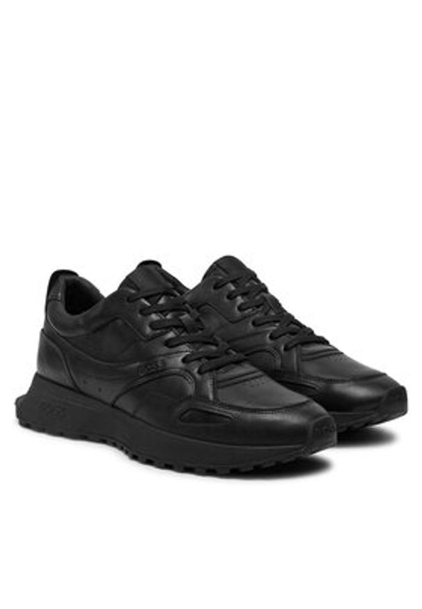 BOSS - Boss Sneakersy Jonah Runn 50522818 Czarny. Kolor: czarny. Materiał: skóra