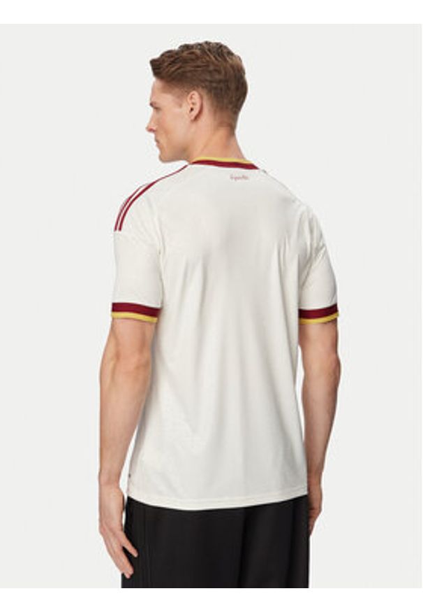 Adidas - adidas Koszulka techniczna JN4397 Biały Slim Fit. Kolor: biały. Materiał: syntetyk