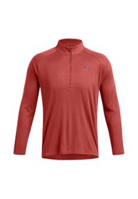 Longsleeve męski Under Armour Tech Textured 1/2 Zip. Kolor: czerwony. Długość rękawa: długi rękaw