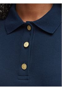 TOMMY HILFIGER - Tommy Hilfiger Polo WW0WW49252 Granatowy Slim Fit. Typ kołnierza: polo. Kolor: niebieski. Materiał: bawełna #3