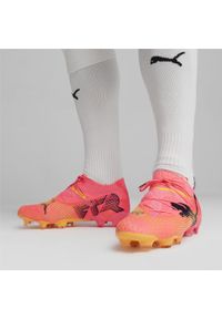 Buty piłkarskie męskie Puma Future 7 Ultimate Fg ag. Kolor: pomarańczowy, czarny, wielokolorowy, żółty. Sport: piłka nożna