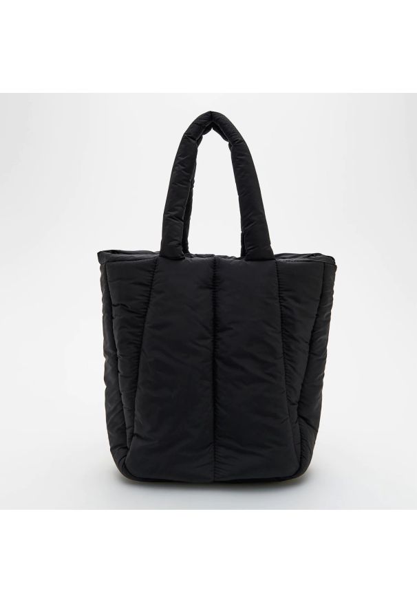 Reserved - Pikowana torba - Czarny. Kolor: czarny. Materiał: pikowane