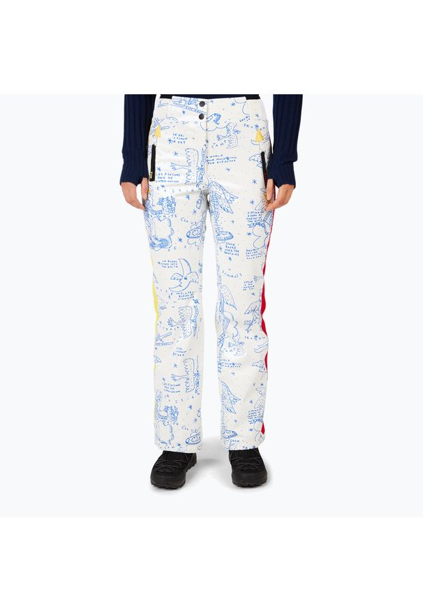 Spodnie narciarskie damskie Rossignol JCC Sublim. Kolor: biały. Sezon: zima. Sport: narciarstwo