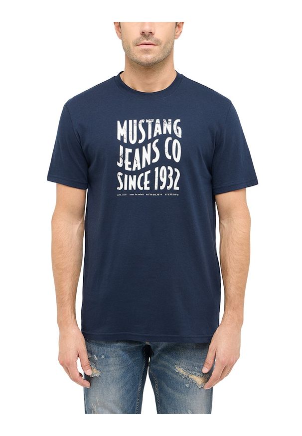 Męski T-Shirt Mustang Style Austin Dark Sapphire 1016272 4136