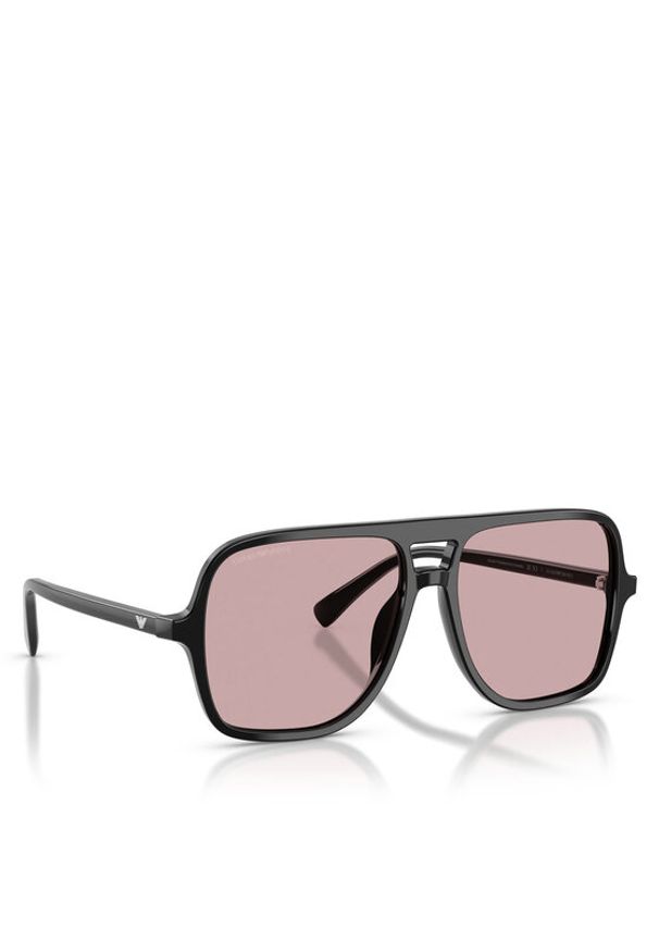 Emporio Armani Okulary przeciwsłoneczne 0EA4252U 501773 Czarny. Kolor: czarny