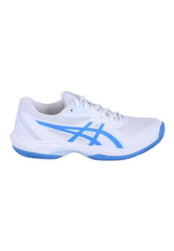 Buty do tenisa damskie Asics Game Ff. Zapięcie: sznurówki. Kolor: biały, wielokolorowy, niebieski. Materiał: materiał, syntetyk, tkanina. Szerokość cholewki: normalna. Sport: tenis