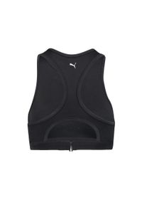 Góra od bikini Puma, racerback, czarnym. Kolor: czarny. Materiał: poliester