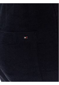 TOMMY HILFIGER - Tommy Hilfiger Spodnie materiałowe WW0WW37752 Granatowy Boyfriend Fit. Kolor: niebieski. Materiał: len #4