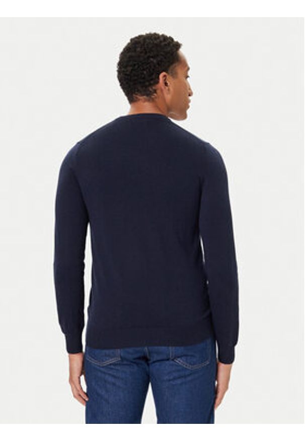 Guess Sweter M5YR26 Z0122 Granatowy Slim Fit. Kolor: niebieski. Materiał: syntetyk