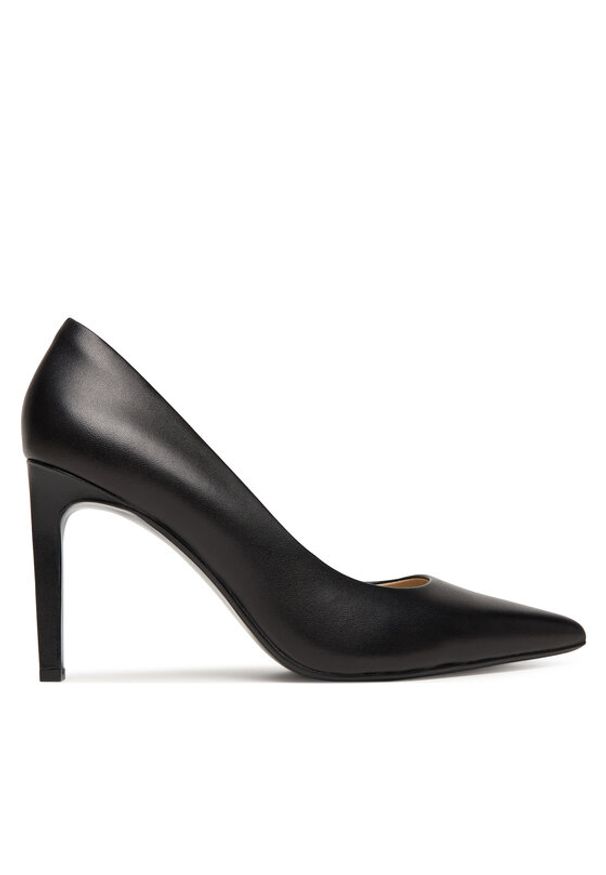 Calvin Klein Szpilki Ess Stiletto 90 HW0HW02608 Czarny. Kolor: czarny. Materiał: skóra. Obcas: na szpilce