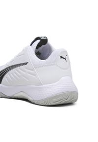 Puma - Dziecięce buty do piłki ręcznej Accelerate PUMA White Black Concrete Gray. Kolor: wielokolorowy, szary, czarny, biały. Sport: siatkówka