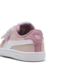 Puma - Sneakersy dla małych dzieci Smash 3.0 Badges PUMA Mauve Mist White Pink. Kolor: różowy, biały, wielokolorowy. Sport: turystyka piesza