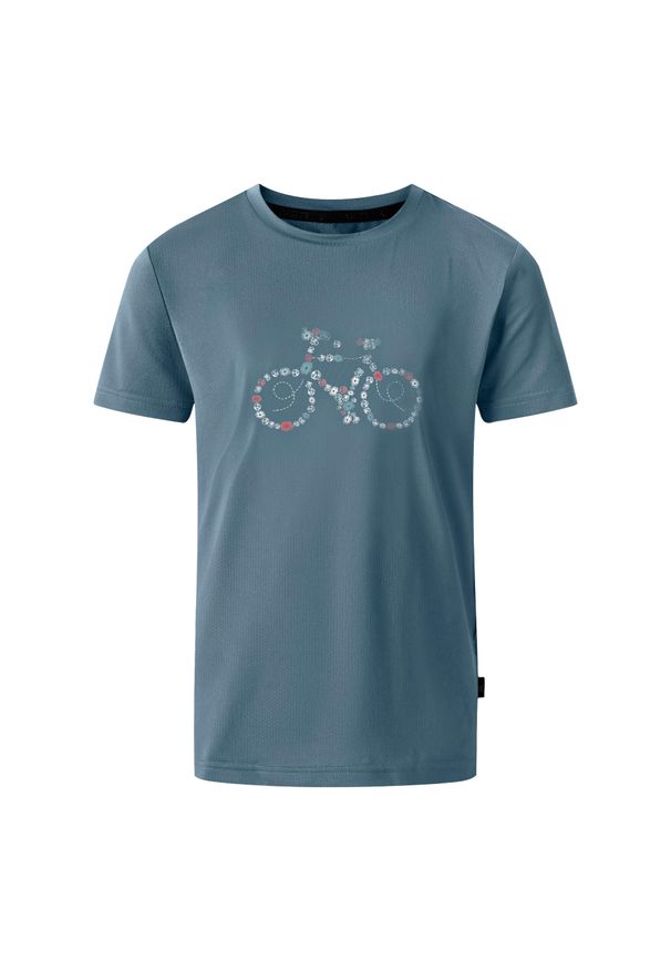 DARE 2B - T-shirt Dziecięca Rower Amuse II. Kolor: niebieski, wielokolorowy, zielony. Sport: kolarstwo