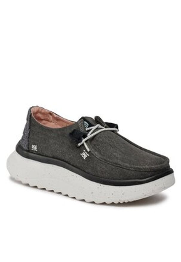 Hey dude - Hey Dude Półbuty Wendy Peak Chambray 40255-001 Szary. Kolor: szary. Materiał: materiał