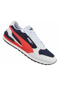 Buty do biegania męskie Puma St Runner V4 Mesh. Zapięcie: sznurówki. Kolor: czerwony, niebieski, wielokolorowy. Materiał: mesh. Szerokość cholewki: normalna