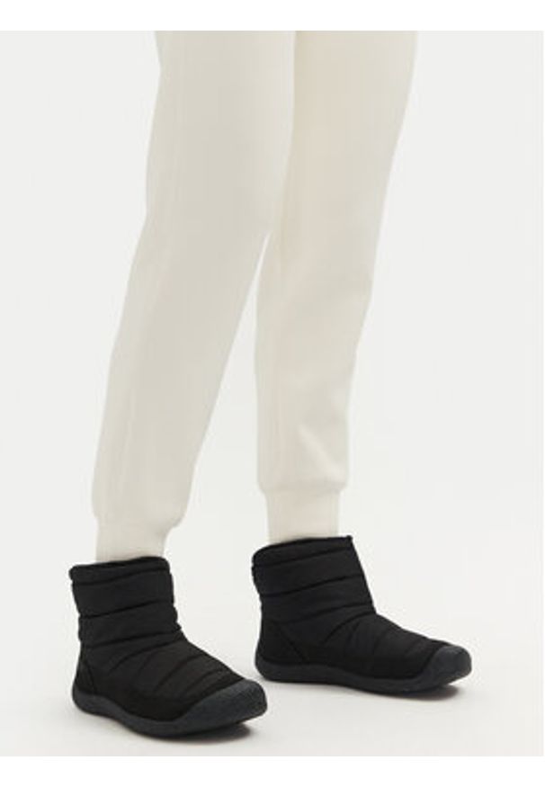 keen - Keen Śniegowce Howser Fold Down 1029460 Czarny. Kolor: czarny. Materiał: materiał