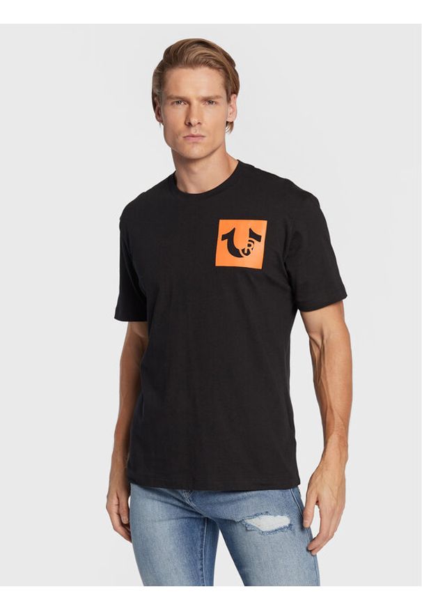 True Religion T-Shirt 106298 Czarny Regular Fit. Kolor: czarny. Materiał: bawełna