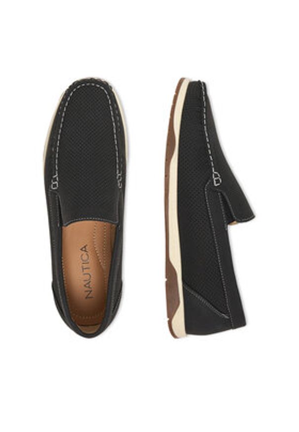 Nautica Mokasyny CEO-TITO-01 Granatowy. Kolor: niebieski. Materiał: skóra