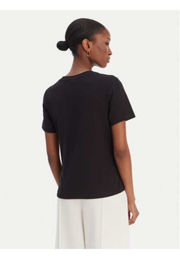 Marciano Guess T-Shirt 6RGI04 6008A Czarny Regular Fit. Kolor: czarny. Materiał: bawełna