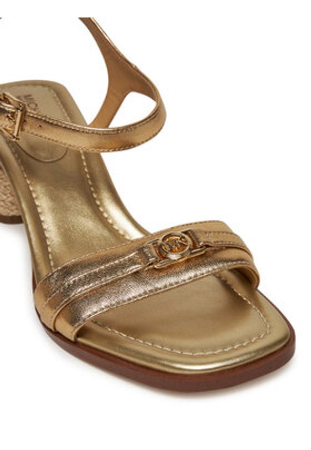 MICHAEL Michael Kors Espadryle Mandy 40R5MAMS1M Złoty. Kolor: złoty. Materiał: skóra