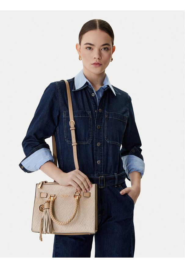 Liu Jo Torebka AA6069 T384A Beżowy. Kolor: beżowy. Materiał: skórzane