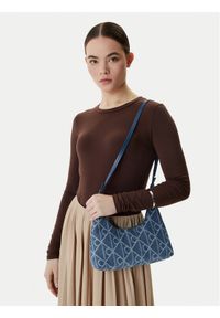 Calvin Klein Torebka Emblem Aop Denim Shoulder Bag LV04F3431G Niebieski. Kolor: niebieski #1