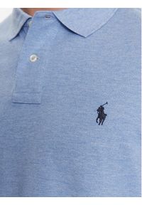 Polo Ralph Lauren Polo 710666998007 Niebieski Custom Slim Fit. Typ kołnierza: polo. Kolor: niebieski. Materiał: bawełna #5