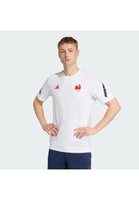Adidas - Koszulka podróżna Francji. Kolor: biały. Sport: piłka nożna #1