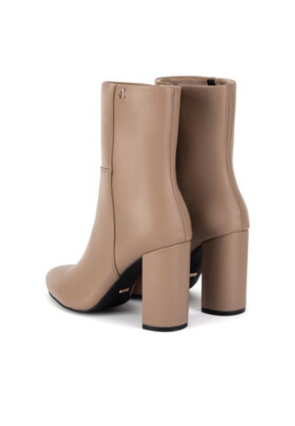 MEXX Botki MI001714343W Beżowy. Kolor: beżowy. Materiał: skóra