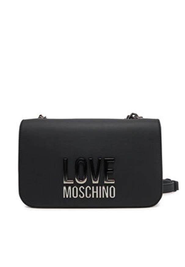 Love Moschino - LOVE MOSCHINO Torebka JC4254PP0MKD000B Czarny. Kolor: czarny. Materiał: skórzane