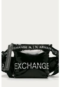 Armani Exchange - Nerka. Kolor: czarny. Materiał: syntetyk, poliester, materiał. Wzór: nadruk #1
