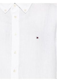 TOMMY HILFIGER - Tommy Hilfiger Koszula MW0MW30916 Biały Regular Fit. Kolor: biały. Materiał: len #2