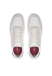 Calvin Klein Sneakersy Low Top Lace Up Mix HM0HM01548 Biały. Kolor: biały. Materiał: materiał #6