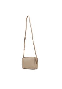 Calvin Klein Torebka Foil Logo Elongated Camera Bag LV04F3276G Beżowy. Kolor: beżowy. Materiał: skórzane #5
