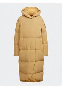 Adidas - adidas Kurtka puchowa Big Baffle Down Coat HN9938 Beżowy Loose Fit. Kolor: beżowy. Materiał: syntetyk #4