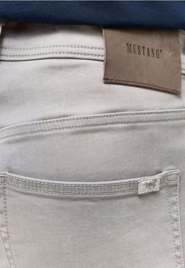 Mustang - Męskie Spodnie Jeansowe MUSTANG Oregon Slim K Denim Grey 1015545 4500 202