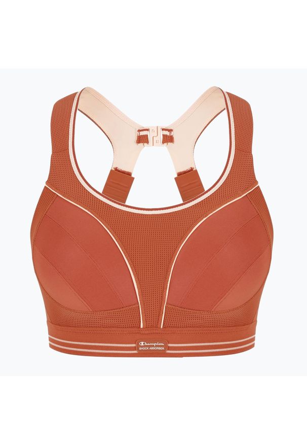 Biustonosz treningowy Shock Absorber Ultimate Run Bra. Kolor: pomarańczowy. Sport: bieganie