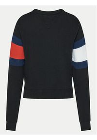 Tommy Jeans Sweter Center Flag DW0DW19335 Czarny Regular Fit. Kolor: czarny. Materiał: bawełna