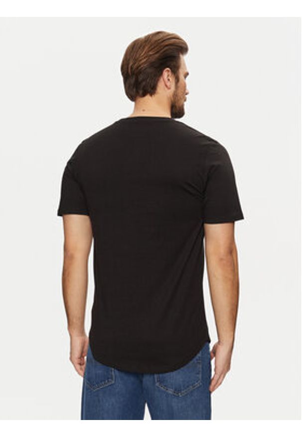 Jack & Jones - Jack&Jones T-Shirt Brody 12190468 Czarny Regular Fit. Kolor: czarny. Materiał: bawełna