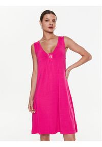 Liu Jo Beachwear Sukienka letnia VA3049 J5360 Różowy Regular Fit. Kolor: różowy. Materiał: wiskoza. Sezon: lato