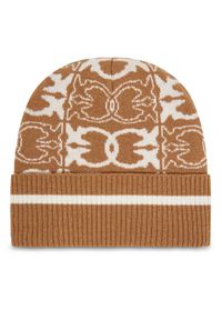 Pinko - PINKO Czapka Bulgaria 105991 A2YO Brązowy. Kolor: brązowy. Materiał: materiał, wiskoza