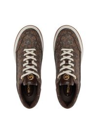 MICHAEL Michael Kors Sneakersy Hayes Lace Up 43R4HYFS1B Brązowy. Kolor: brązowy. Materiał: skóra