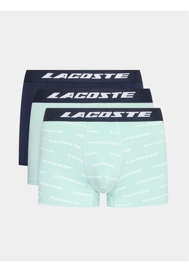 Lacoste Komplet 3 par bokserek 5H5916 Kolorowy. Materiał: syntetyk. Wzór: kolorowy