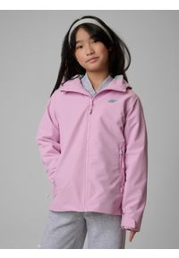 4f - 4F Kurtka przejściowa membrana 5000 dziecięca - różowa 164 (13-14 lat). Okazja: na spacer, na co dzień, na uczelnię. Kolor: różowy. Sezon: lato. Styl: casual #1