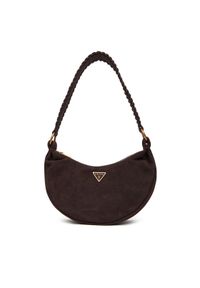 Guess Torebka Amita Mini HWSB95 39720 Brązowy. Kolor: brązowy. Materiał: skórzane, zamszowe