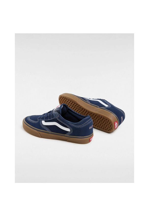 Buty Vans Rowley Classic, Mężczyźni. Kolor: niebieski. Materiał: zamsz, materiał. Model: Vans Classic