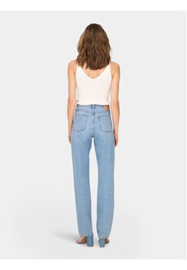 only - ONLY Jeansy Jaci 15296921 Niebieski Straight Fit. Kolor: niebieski