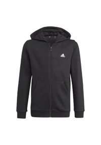 Adidas - Bluza dziecięca z kapturem na zamek błyskawiczny adidas Essentials. Typ kołnierza: kaptur. Kolor: czarny, biały, wielokolorowy