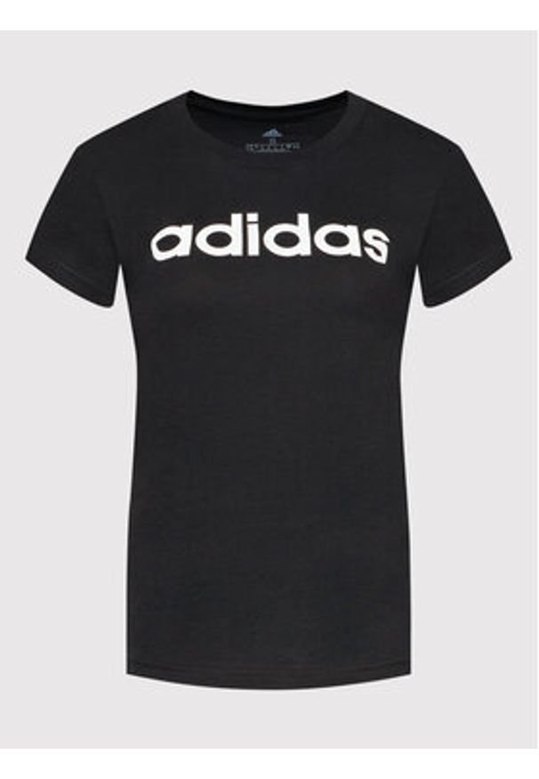Adidas - adidas T-Shirt Loungewear Essentials Logo GL0769 Czarny Slim Fit. Kolor: czarny. Materiał: bawełna